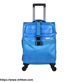 polyester_four_wheels_trolley_luggage_supplier
