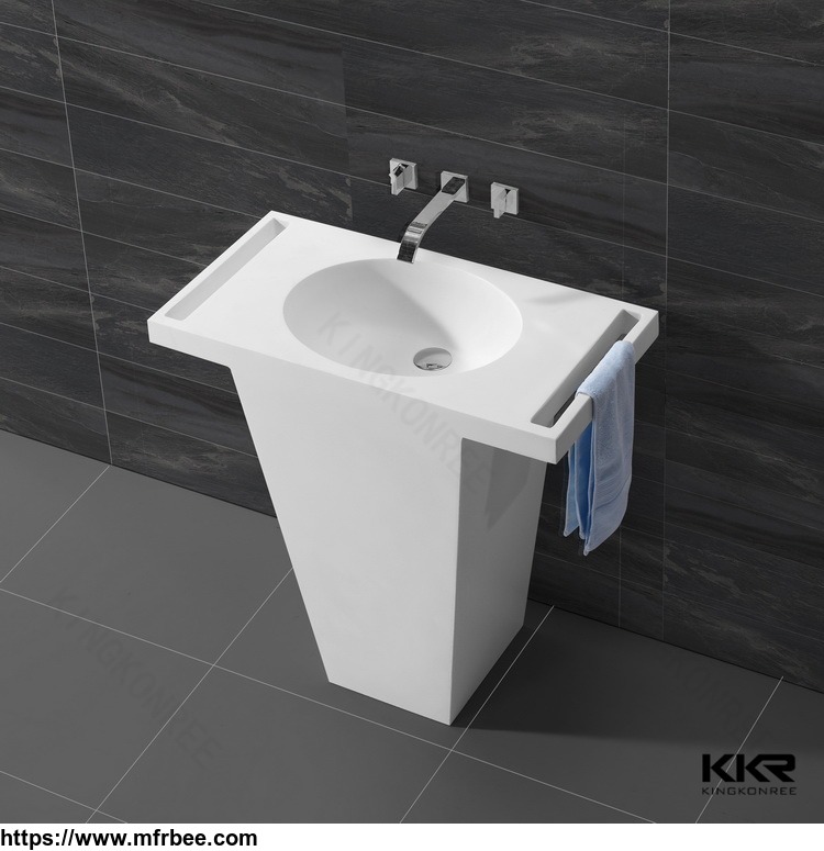 freestanding_acrylic_solid_surface_wash_basin_for_modern_family_bathroom