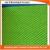 EN471 high visbility flame retardant modacrylic mesh fabric for safety vest