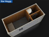 Flat pack single container house SH115 one VIP bedroom with bathroom