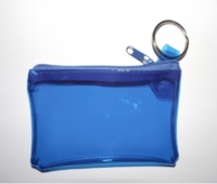Clear Custom Print Zip Lock Plastic PVC Coin Purse Bags Zipper