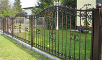 decorative modern galvanized wrought iron fence