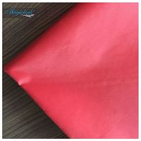 190T 100% POLYESTER  Taffeta Fabrics With PU COATING Waterproof PU Coating Red Color Umbrella Material
