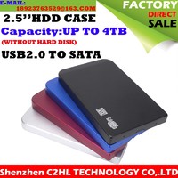 HDD enclosure Aluminum hdd case 2.5 usb2.0 to sata hdd external box