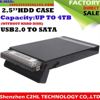 Portable 2.5 HDD Enclosure usb2.0 to sata hdd external case