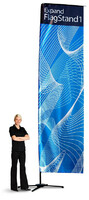 Expand Flagstand Outdoor Banner Stand | Single-Sided Fabric Print