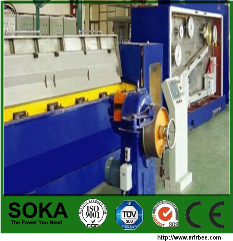 a_column_of_type_copper_wire_rod_drawing_machine_with_annealing_machine