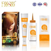 Home Used Colorful Keratin Hair Color Cream with Golden Copper