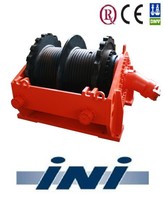INI grooved drum 15 ton hydraulic winch pulling winch