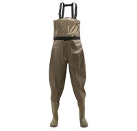 more images of 70D nylon light weight chest PVC fishing waders