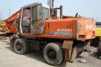 more images of used hitachi wheel excavator ex160wd