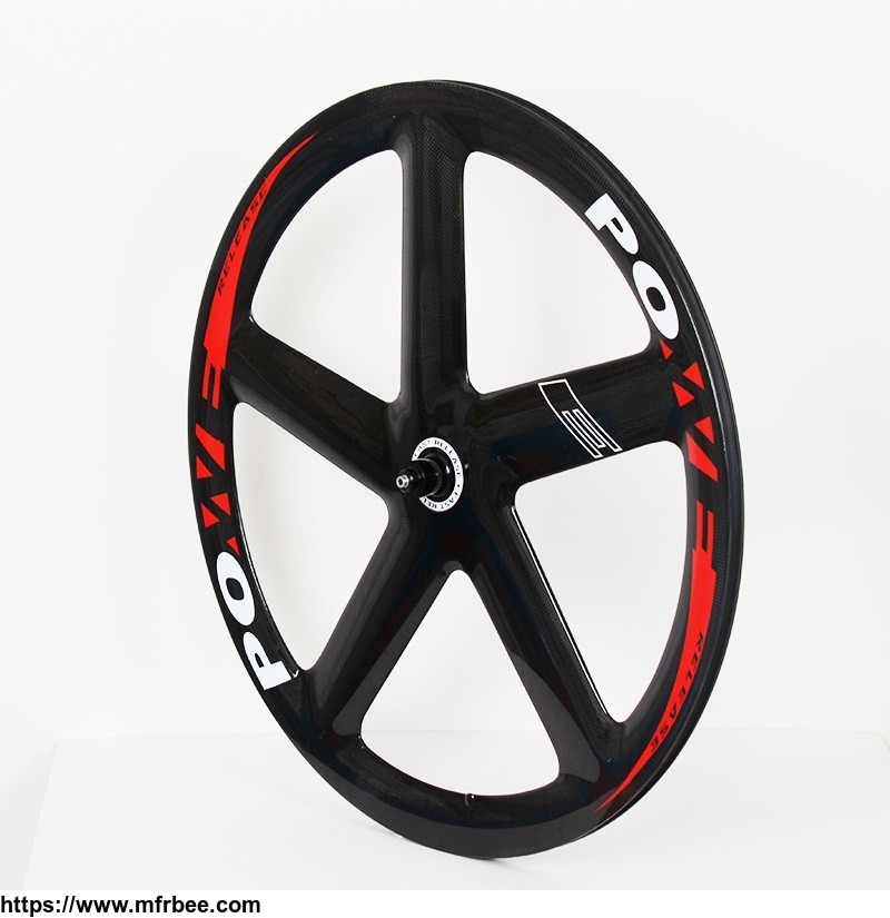 one_set_of_carbon_fiber_5_spoke_wheels_used_in_track_bike_and_fixie_bike