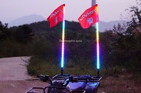 Wrapped Dream Color LED Whip Spiral ATV Light Flag Pole LED Antenna Whip
