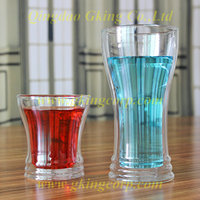 Double wall glass cup