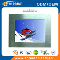 12.1 inch embedded mount touch LCD monitor with VGA DVI input