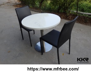 kkr_white_round_solid_surface_coffee_table_coffee_shop_tables_and_chairs