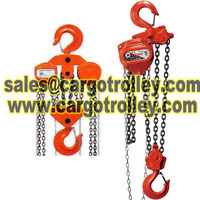 Chain pulley blocks price list and details