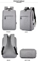 Travel Computer Backpack, Business Laptop Backpack with USB Charging Port，Water Resistant Computer Bag Fits Computer up to 15.6-inch for Man and Woman