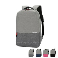 Water Resistant Travel Hiking Camping Business Polyester Laptop Backpack Backpacks Daypack Fits 15 15.6 Inch Laptops - Grey