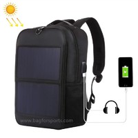 14W Solar Backpack, Solar Panel Powered Backpack Water Resistant Laptop Bag with USB Charging Port Solar Charger for Travel Business and School, Large Capacity 15.6'' Laptop Thoughtful