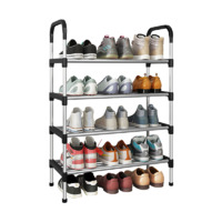 more images of 4-Tier Steel Shoe Rack With Handle
