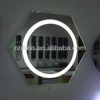 more images of Fancy Beautiful Round LED Illuminated Mirror Etching Around