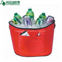 Insulated Ice Bag for Food and Drinks Round Cooler Bag