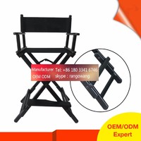 custom wholesale in stock durable lightweight aluminum folding cosmetic portable makeup chair