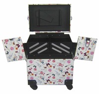 more images of Professional Rolling Makeup Trolley  Case With Drawers Custom