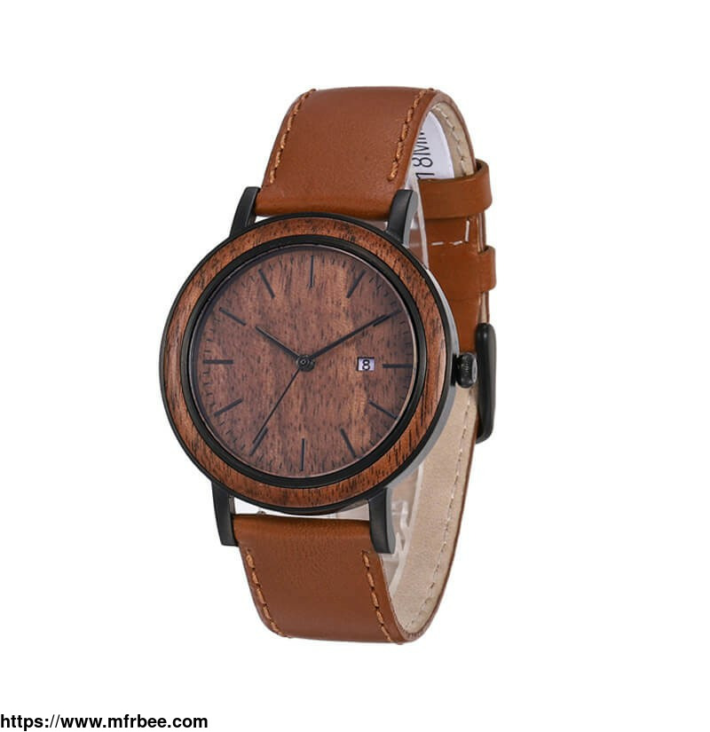 stainless_steel_wooden_dial_watch_with_19_mm_watch_bands