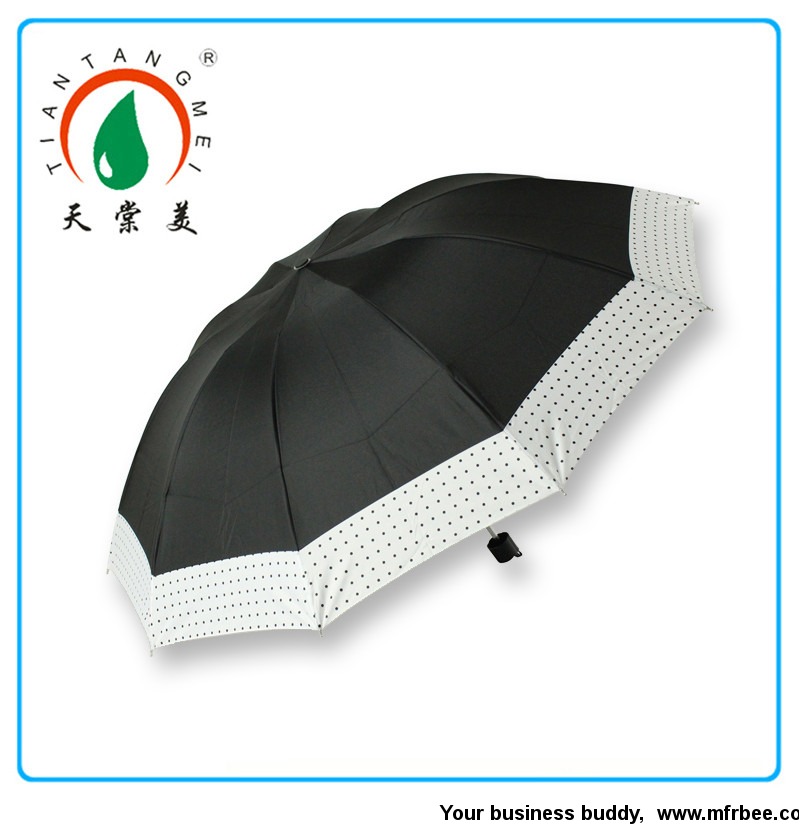 black_ribs_frame_brazil_3_fold_rain_umbrella