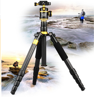 more images of Portable lightweight carbon fiber camera tripod with dual level ball-head