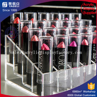 more images of Clear 24-Slot Acrylic Lipstick display stand cosmetics holder container