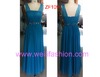 Long Beading Pleated Stretch Net Evening Dresses ZF109