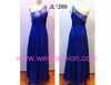 more images of Long Applique Pleated Beading Chiffon Evening Dresses JL1269