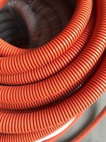 PVC/PP/ PA Flexible hose black grey orange electrical PVC corrugated conduit
