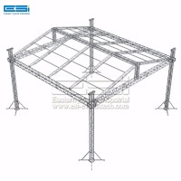 Cheap price square sound lightweight backdrop aluminum lighting roof stage truss structure system