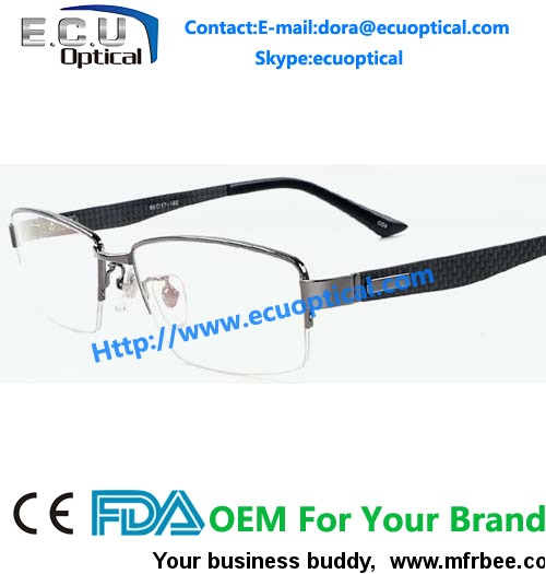china_factory_optical_frames_stainless_half_rim_eyewear_italy_designer