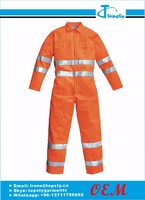 Customized safety cotton high-visible coveralls