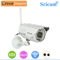 Sricam SP014 CMOS HD 720P Wireless Wifi Waterproof Remote Control Outdoor Bullet IR Night Vision IP Camera