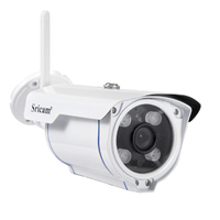 Sricam SP007 Wireless Wifi Outdoor Waterproof Alarm Promotion IR-CUT Night Vision Bullet IP Camera with SD Card Slot