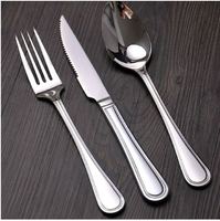 Wholesale Flatware Set Gold plated Dinner Spoon& Fork Cutlery Set
