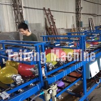 more images of latex balloon screen printing machine production line