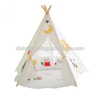 children kids play indian teepee tent