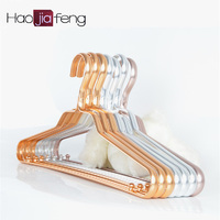 HJF-SC2 New design Stainless Steel Aluminium Clothes Hanger Stand Rose Gold Metal Hanger