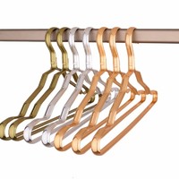 Unique aluminum clothes hanger durable coat hanger with reasonable price