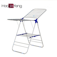 more images of Butterfly style stainless steel clothes drying rack folding clothing drying rack