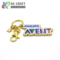 Custom high quality metal keyring with logo your own design