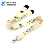 more images of Custom high quality Sublimation printed Polyester id card holder neck lanyard