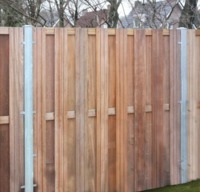 Steel Post for Wood Fence Systems